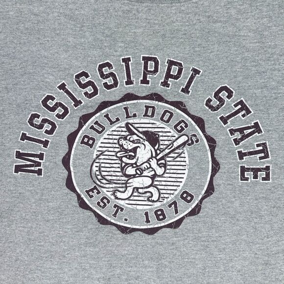 Vintage Champion Mississippi State University Crew Neck Sweatshirt - Sz Medium - Picture 2 of 7